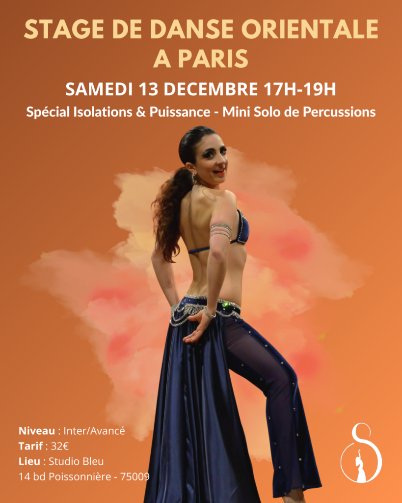 Stage de bellydance à paris avec Shiraz